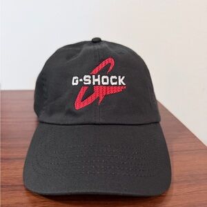 G-Shock Black Cap with Red Embroidery